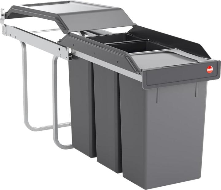 Immagine prodotto Hailo Einbau-Mülleimer mit Mülltrennsystem (3x10 L) (30 l)
