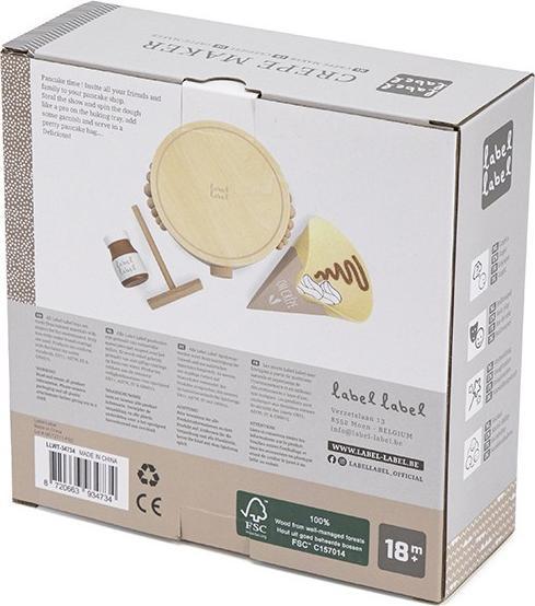 Actual product image Label Label Crêpes-Maschine – Nougat