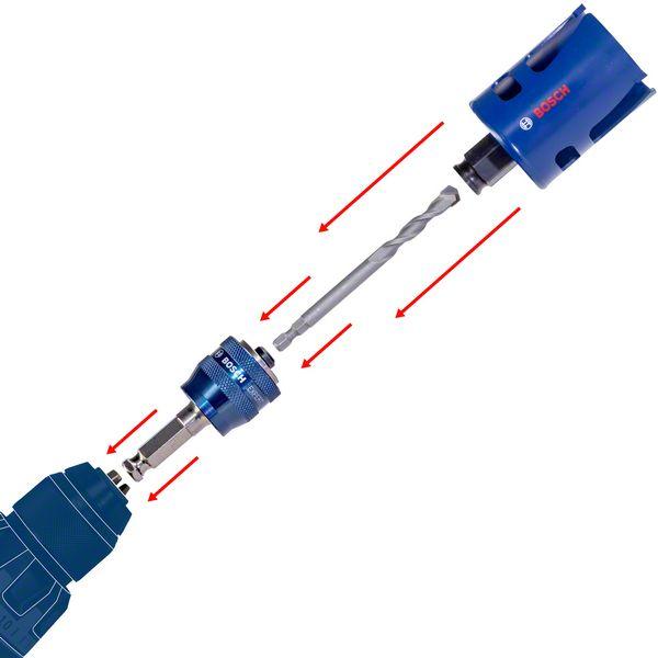 Produktbild Bosch Professional Zubehör EXPERT Tough Material Lochsäge, 64 x 60 mm (64 mm)