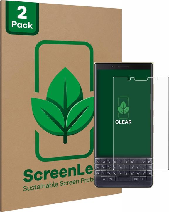 Immagine prodotto ScreenLeaf Pellicola protettiva sostenibile Pellicola protettiva dello schermo chiara trasparente (2 Pezzo/i, Blackberry KEY2 LE)