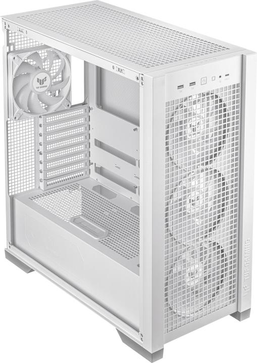 Produktbild ASUS TUF Gaming GT302 TG ARGB White (ATX, mATX, Mini-ITX)