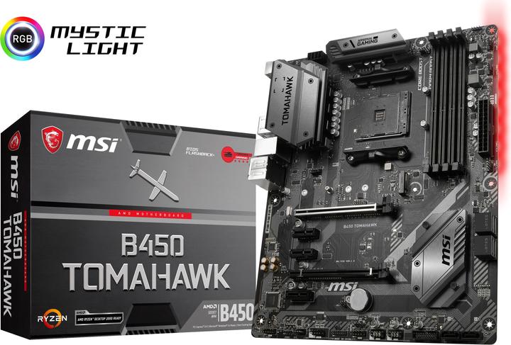MSI B450 Tomahawk (AM4, AMD B450, ATX)