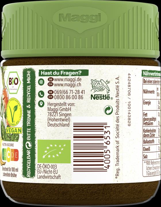Image du produit Maggi Bouillon de légumes bio en bocal, Pour 5,5 L (5500 ml)