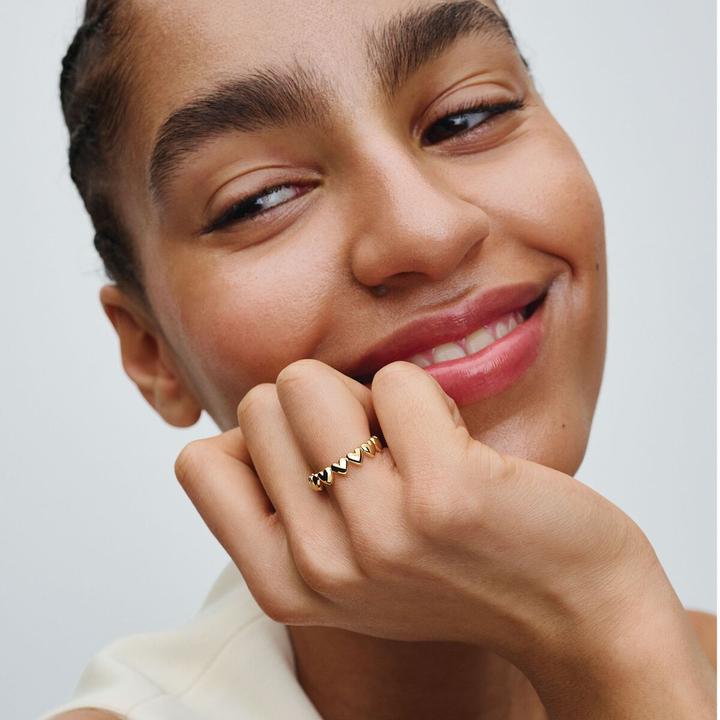 Actual product image Pandora Moments Series From the Heart Ring Gold (54)