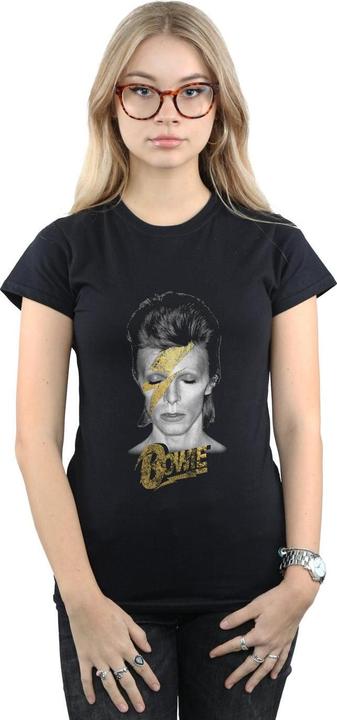 Produktbild David Bowie Aladdin Sane Gold Bolt TShirt (M)