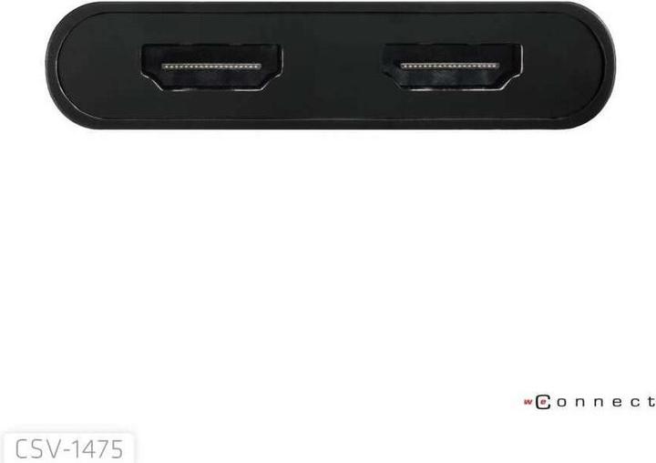 Produktbild Club 3D Club3D Adapter USB-C (USB A Adapter) > 2x HDMI 4K@60Hz St/Bu retail (USB Typ-C, 9 cm)