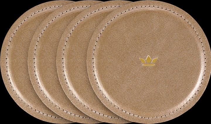 Immagine prodotto DutchDeluxes Sottobicchiere in pelle 4 pezzi (4 x, Sottobicchiere in vetro)