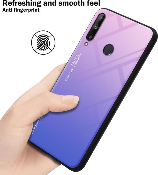 Image du produit Cadorabo Couverture en verre TPU 2 couleurs (Huawei P40 Lite E)