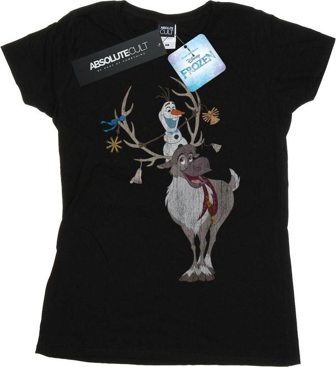 Image du produit Disney - T-shirt FROZEN SVEN AND OLAF CHRISTMAS ORNAMENTS - Femme (S)