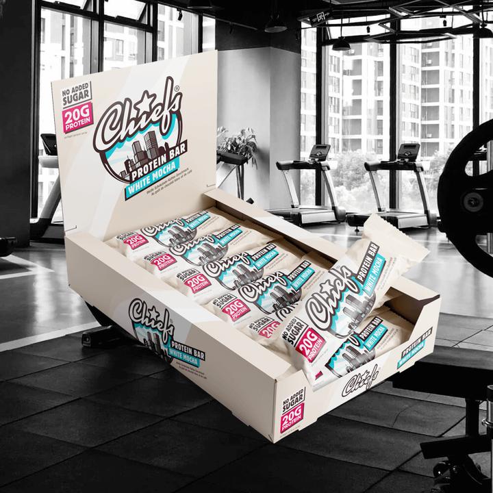 Image du produit Chiefs Protein Bar (Chocolat blanc, 12 pcs, 660 g)