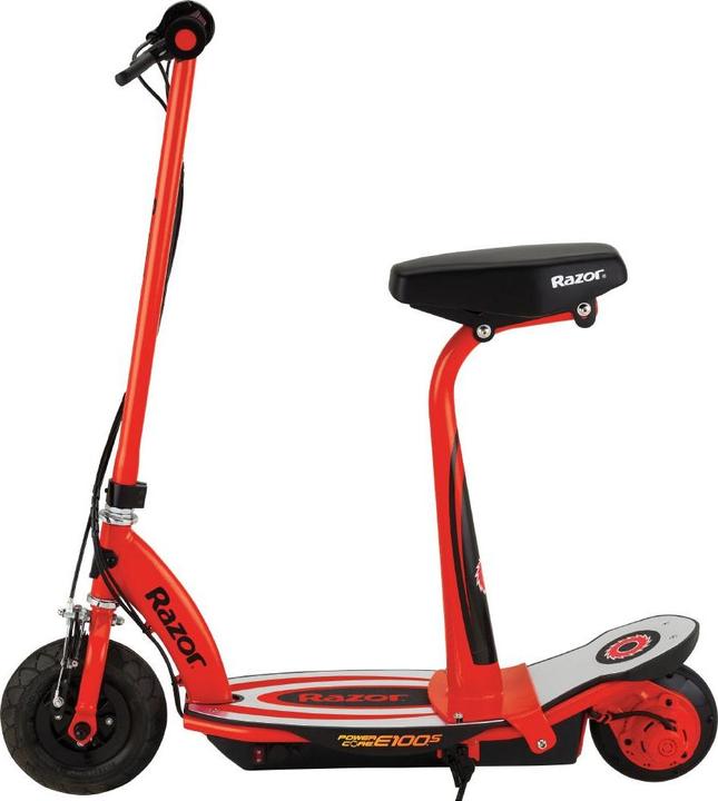 Actual product image Razor E-Scooter Power Core E100S Aluminum Red (17 km/h, 18 km, 120 W)