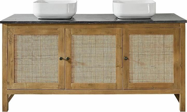 Loberon Doppelwaschtisch Jovelle braun