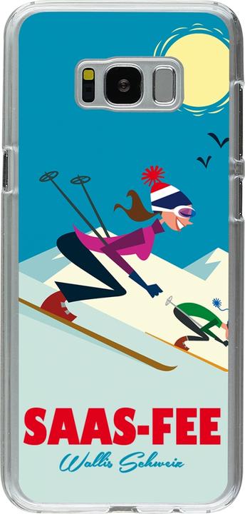 Actual product image PhoneLook Coque transparent Saas-Fee Ski Downhill (Samsung Galaxy S8+)