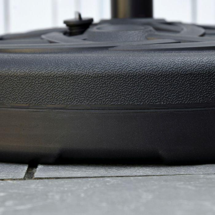 Actual product image Swisshandel24 Sonnenschirmständer bis 35 kg befüllbar rund, Ø38/48 mm, Schwarz