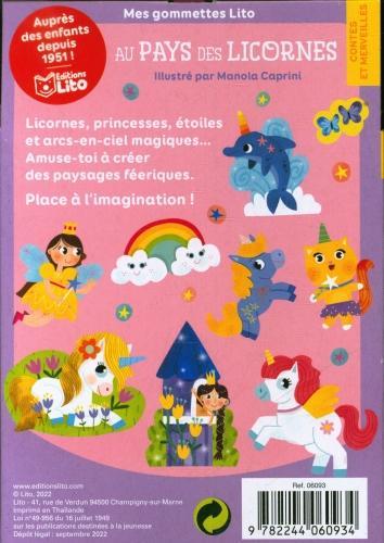 Actual product image Au pays des licornes : 80 gommettes autocollantes