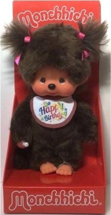 Produktbild Monchhichi Junge mit Lätzchen Happy Birthday (20 cm)