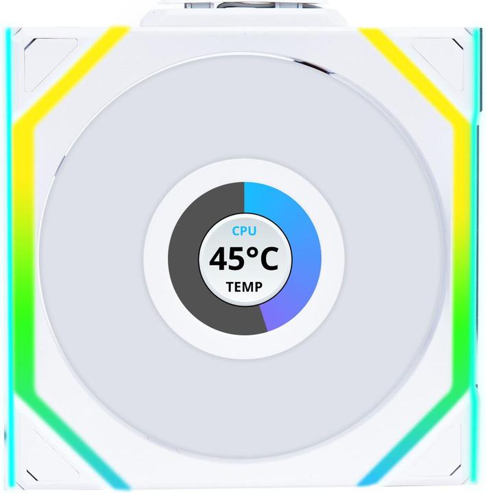 Lian-Li UNI FAN SL Wireless LCD fan, ARGB, PWM - 120 mm, white (120 mm, 1 x)