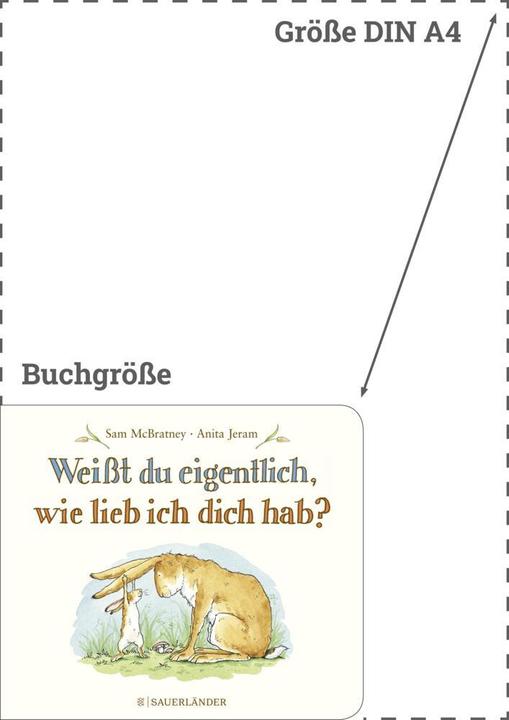 Image du produit Weisst du eigentlich, wie lieb ich dich hab? (Allemand, Sam McBratney, 1990)
