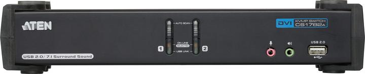 Actual product image Aten CS1782A, 2 Port USB Hub KVM Switch with 3D, DVI & 7.1