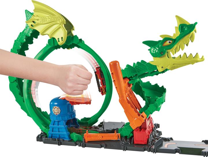 Image du produit Hot Wheels City Dragon Attack Looping Set, Accessoires incl. 1 voiture jouet