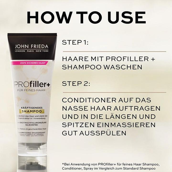 Image du produit John Frieda Shampooing ProFiller+ 75ml (75 ml, Shampoing liquide)