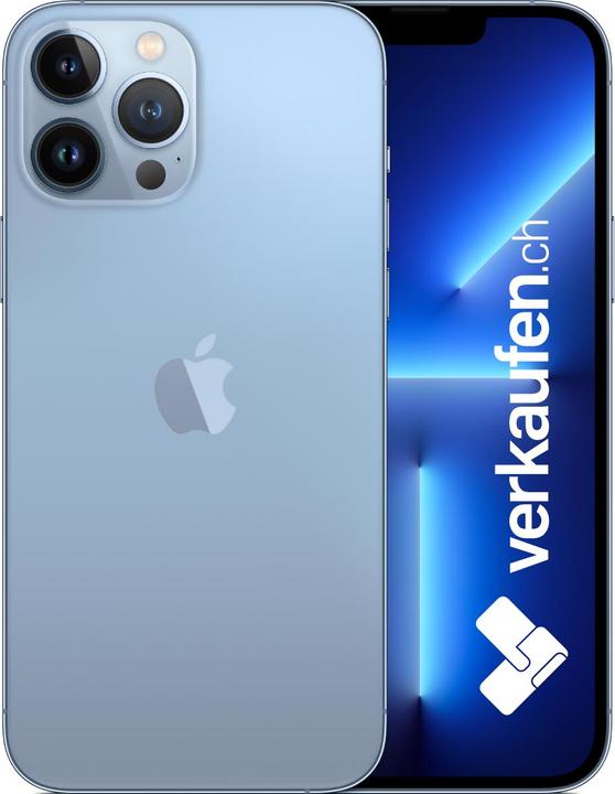 Produktbild verkaufen.ch iPhone 13 Pro Max (256 GB, Sierra Blue, 6.70", 12 Mpx, SIM + eSIM, B / Sehr gut)