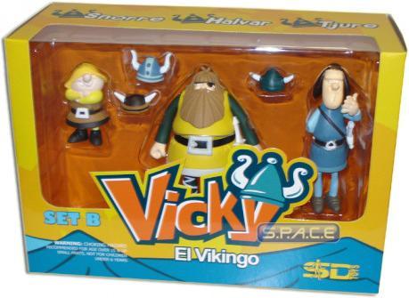 Actual product image Plastoy Wickie and the Strong Men Figures 3-Pack Set B Figure
