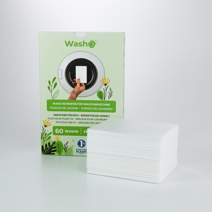 Actual product image Washo Washing strips (60 Washing cycles, Sheets)
