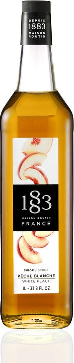 Actual product image 1883 White peach syrup 1l 0% (1 x 100 cl)