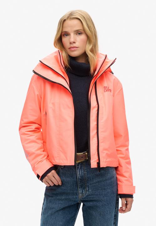 Produktbild Superdry HOODED EMB WINDBREAKER JKT Dames Jas - Maat L (14)