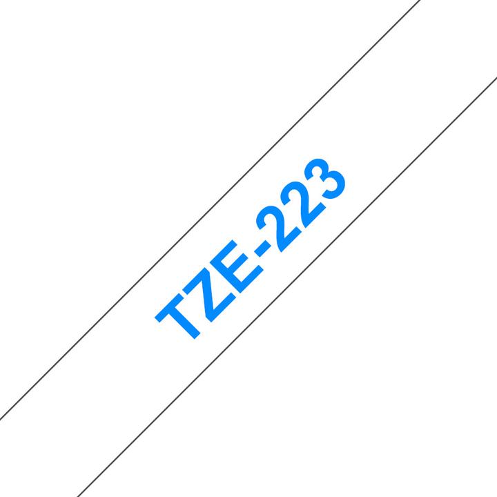Produktbild Brother TZ223 Laminiertes Band (1.70 cm, Blau, Weiss)