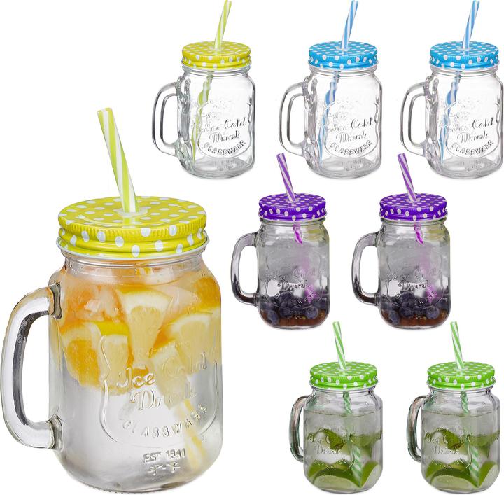 Image du produit Relaxdays 8x verre à boire (0.50 l, 1 x)