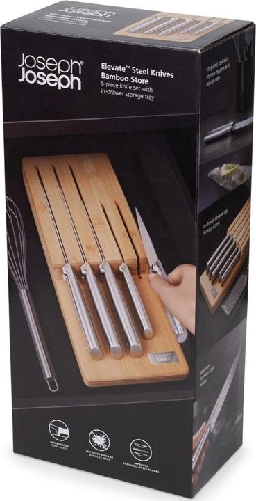 Actual product image Joseph Joseph Elevate Steel Knife Block Set of 5