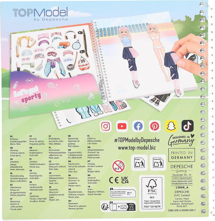 Actual product image Top Model Topmodel - Dress Me Up Stickerbook Sports (413808)