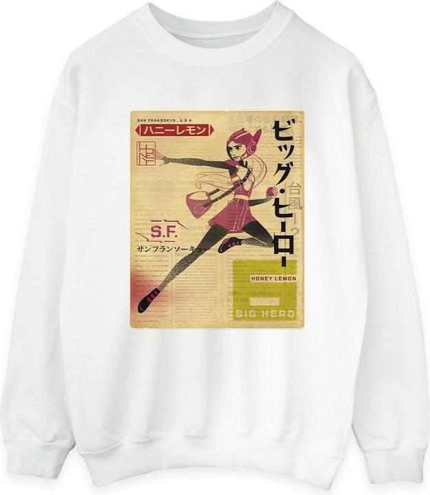 Immagine prodotto Disney Big Hero 6 Baymax Honey Lemon Newspaper Felpa Donna (XXL)
