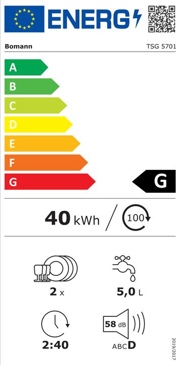 Energie-Label Bomann TSG 5701
