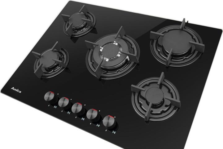 Actual product image Amica PGCA7101AoB Integrated gas hob 5 zone(s)