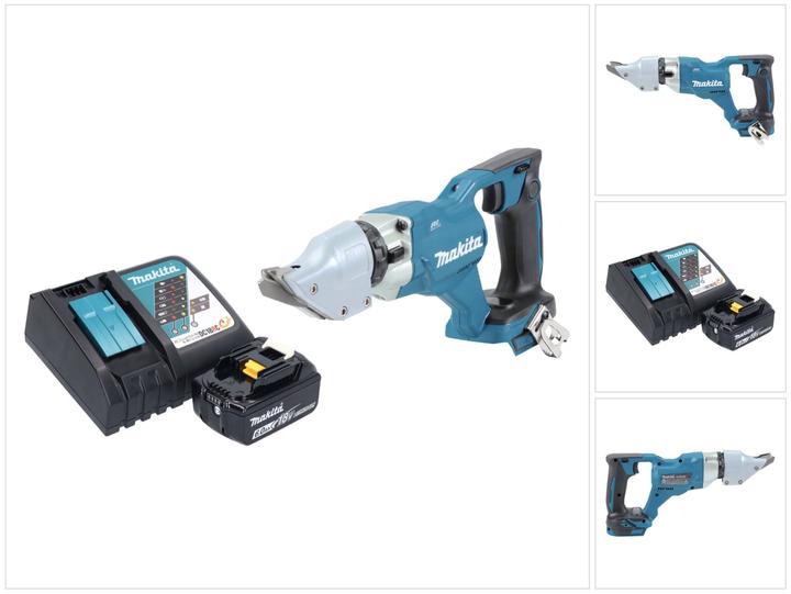 Actual product image Makita DJS 200 RG1 Battery Sheet Metal Shears 18 V 2.0 mm Brushless + 1x Battery 6.0 Ah + Charger