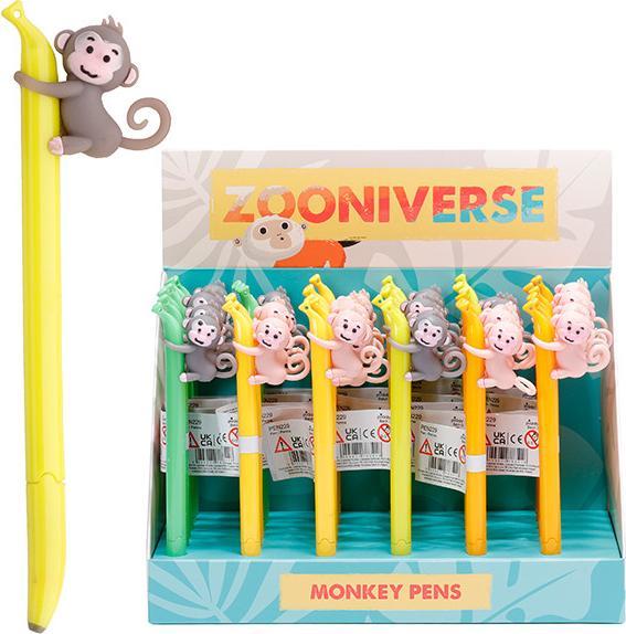 Produktbild Puckator Affe Banane feine Spitze Kugelschreiber Kuli (Schwarz)