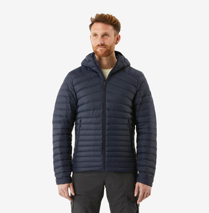 Actual product image Forclaz Men's down jacket down to -5 °C with hood Trekking - MT100 (S)