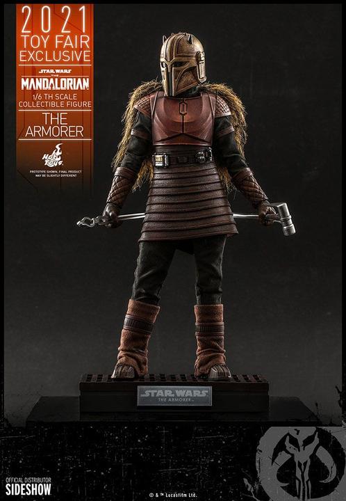 Actual product image Hot Toys Star Wars - The Mandalorian "The Armorer" 2021 Toy Fair Exclusive 1/6 Action Figure