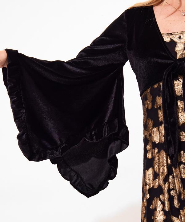 Immagine prodotto Joe Browns Maxi abito in velluto con maniche a kimono e applicazioni (40)