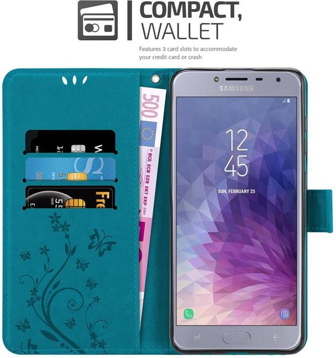 Actual product image Cadorabo Flower Book Cover (Samsung Galaxy J4 (2018))