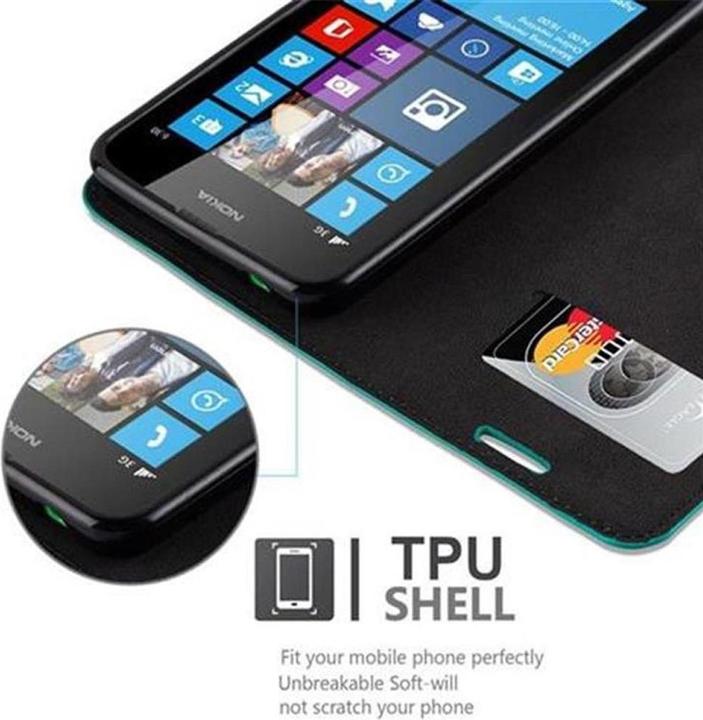 Actual product image Cadorabo Book Invisible Magnet Cover (Nokia Lumia 630)