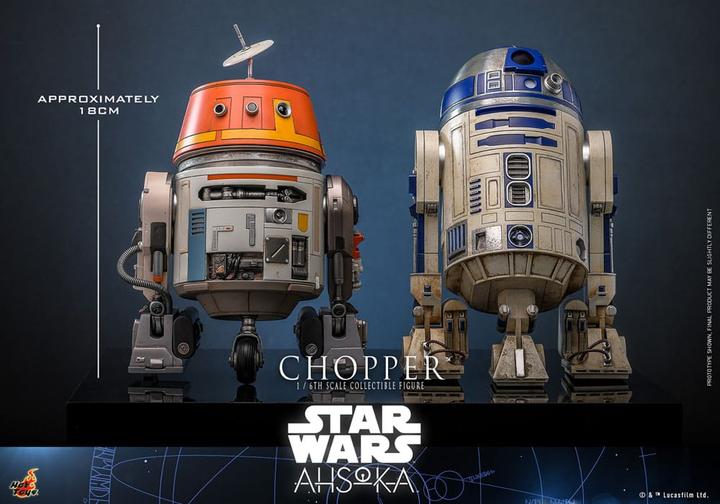 Actual product image Hot Toys Star Wars: Ahsoka Action Figure 1/6 Chopper 18 cm