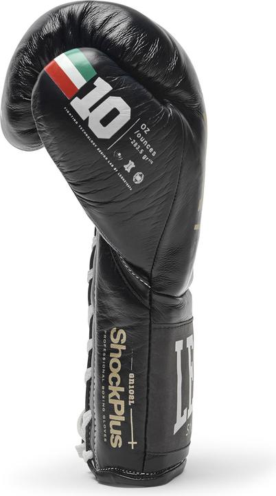 Actual product image Leone Boxing Gloves Shock Plus GN102L Black (10 OZ, One size)