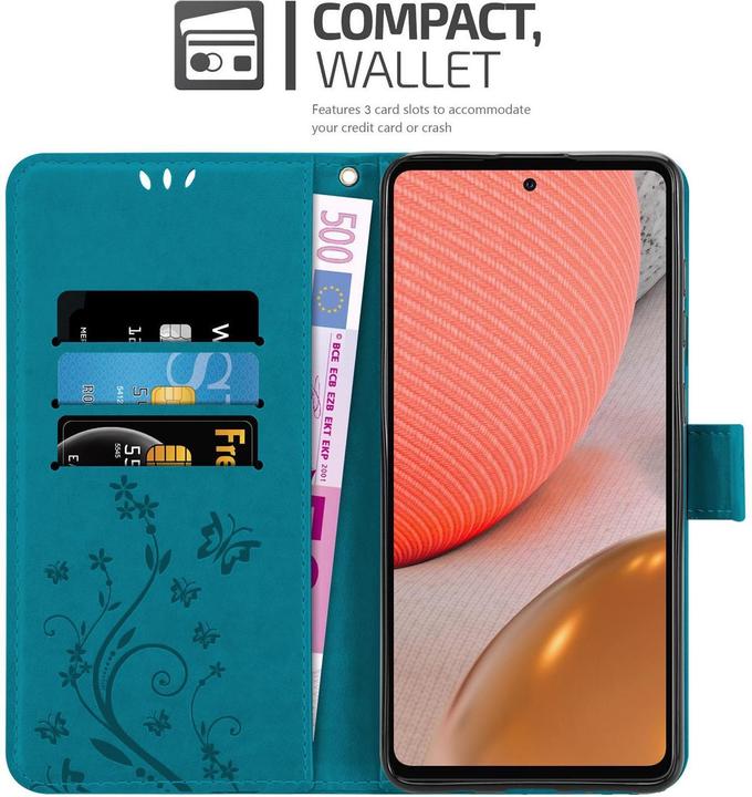 Actual product image Cadorabo Flower Book cover (Samsung Galaxy A72, Samsung Galaxy A72 5G)