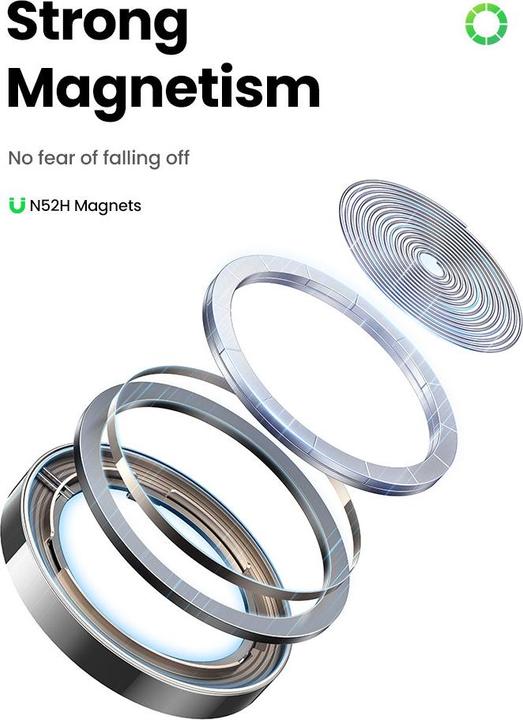 Image du produit Ugreen Chargeur magnétique sans fil 2 en 1 gris (20 W)
