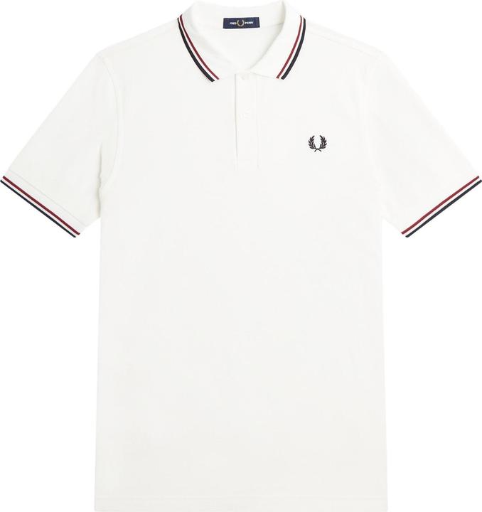 Image du produit Fred Perry Twin Tipped Polo Shirt Short Sleeve Snow White (L)