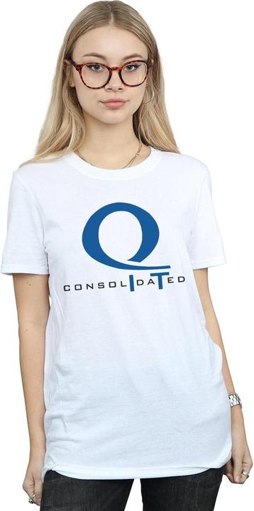 Actual product image Womens/Ladies Arrow Queen Consolidated Logo Cotton Boyfriend T-Shirt (3XL)